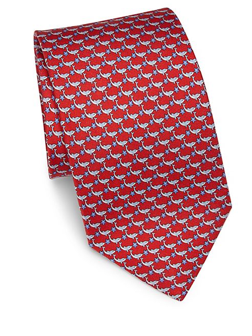 Salvatore Ferragamo - Dolphin & Star Silk Tie