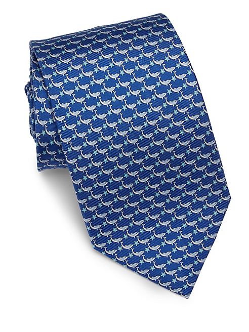 Salvatore Ferragamo - Dolphin & Star Silk Tie