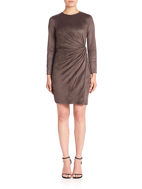 Josie Natori - Knot Faux Wrap Dress