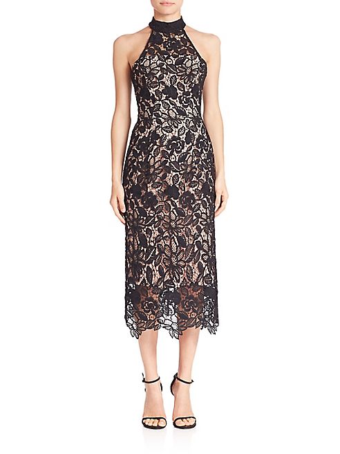 NICHOLAS - Wallpaper Lace Halter Dress