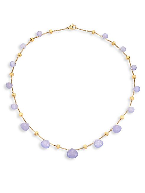 Marco Bicego - Paradise Chalcedony & 18K Yellow Gold Graduated Short Necklace