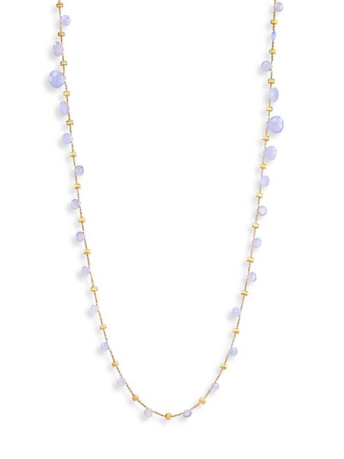 Marco Bicego - Paradise Chalcedony & 18K Yellow Gold Graduated Long Necklace