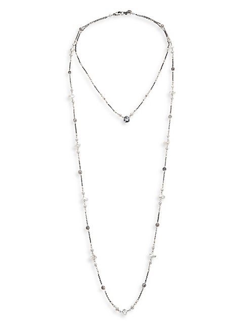 Chan Luu - Double Layer 3-4MM Freshwater Pearl Beaded Necklace