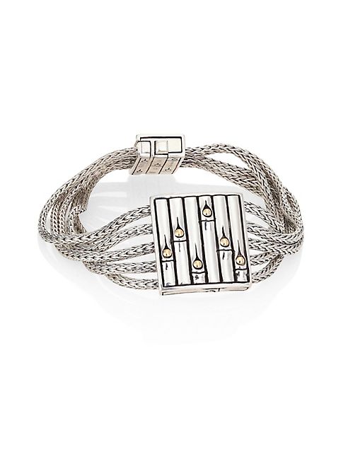 John Hardy - Bamboo 18K Yellow Gold & Sterling Silver Bracelet