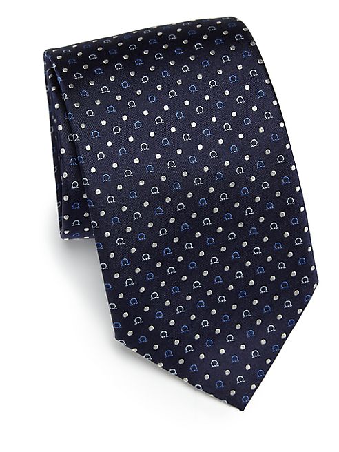 Salvatore Ferragamo - Dotted Silk Tie