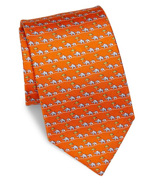 Salvatore Ferragamo - Elephant Silk Tie