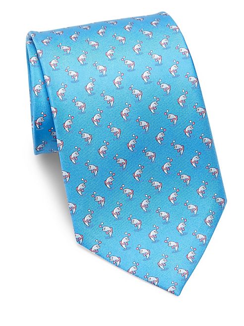 Salvatore Ferragamo - Dancing Shark Print Tie