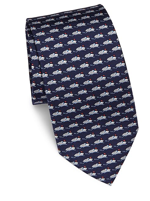 Salvatore Ferragamo - Speedboat Silk Tie