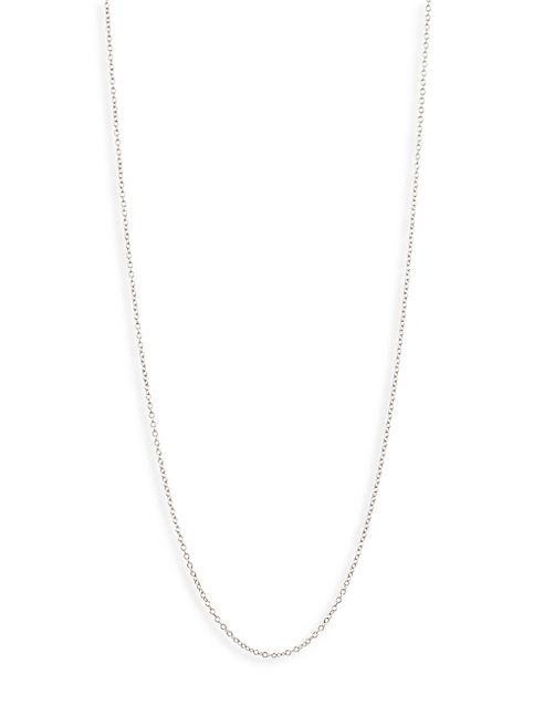 Loquet - 14K White Gold Chain/18