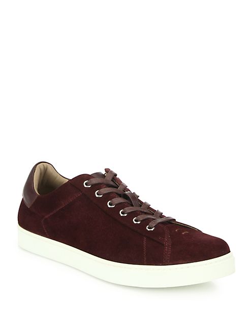 Gianvito Rossi - Suede Lace-Up Sneakers