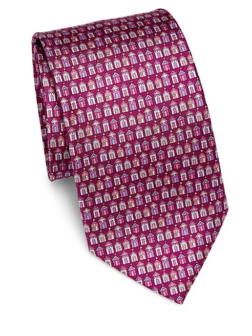 Salvatore Ferragamo - House Printed Silk Tie