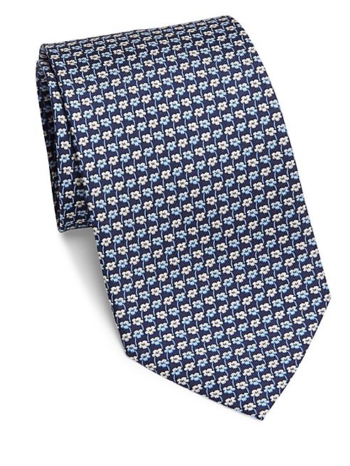 Salvatore Ferragamo - Flower Repeat Silk Tie