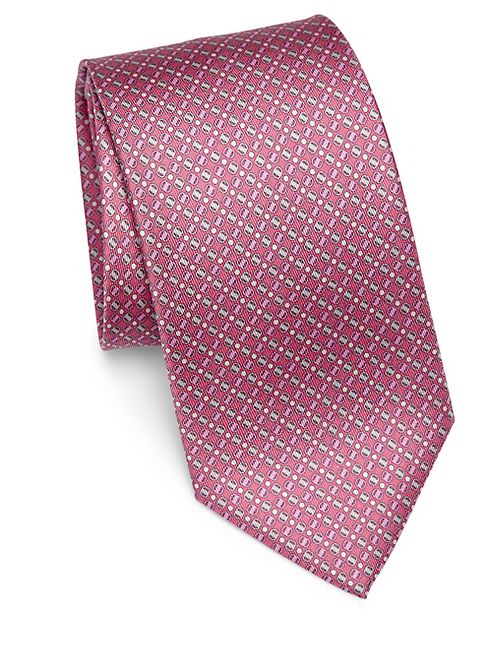 Salvatore Ferragamo - Medallion Printed Silk Tie