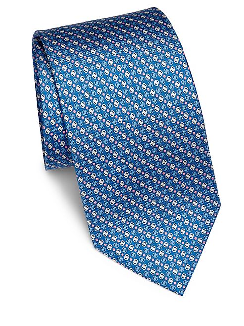 Salvatore Ferragamo - Medallion Printed Silk Tie