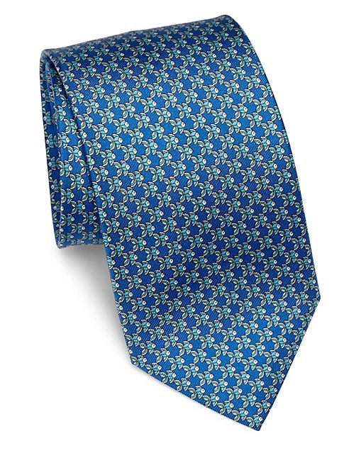 Salvatore Ferragamo - Fish Printed Silk Tie