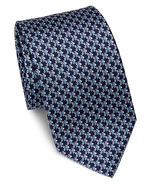 Salvatore Ferragamo - Fish Printed Silk Tie