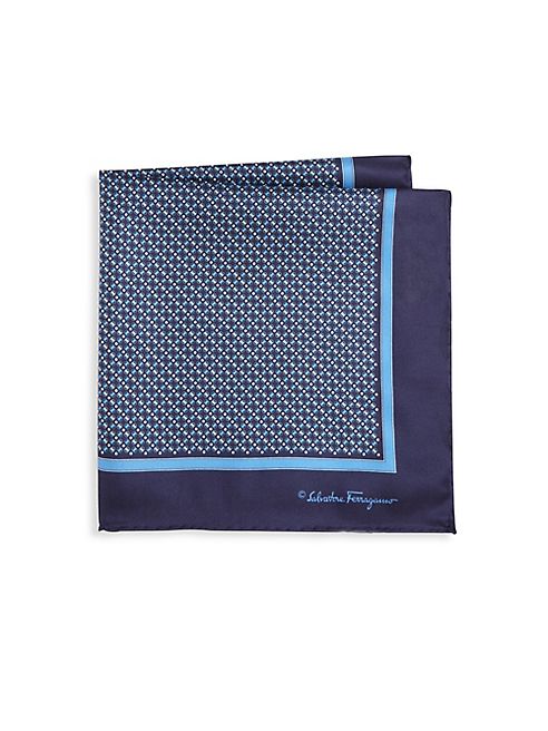 Salvatore Ferragamo - Medallion Center Pocket Square