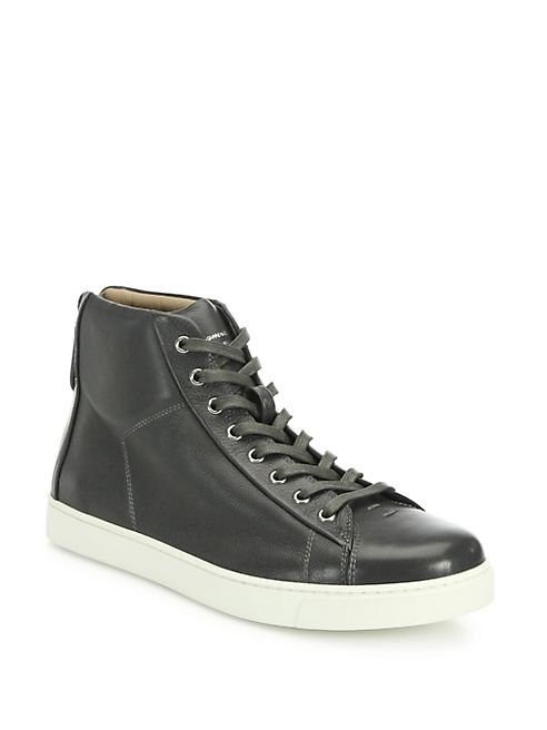 Gianvito Rossi - Leather High-Top Sneakers