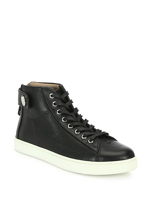 Gianvito Rossi - Leather High-Top Sneakers