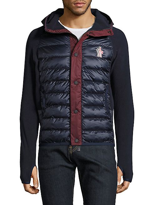 Moncler - Colorblock Puffer Front Hooded Jacket