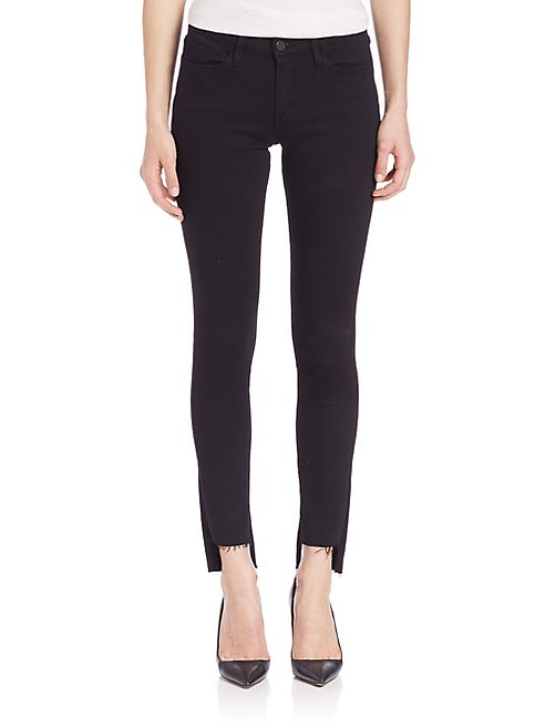 FRAME - Le Skinny De Jeanne Raw-Edge Stagger Jeans