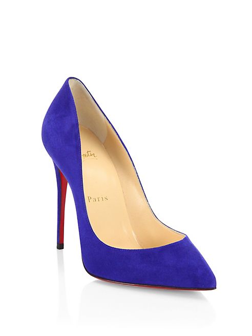 Christian Louboutin - Pigalle Follies Suede Pumps