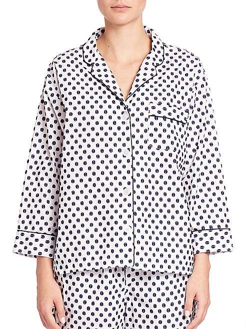 Sleepy Jones - Printed Marina Cotton Pajama Shirt