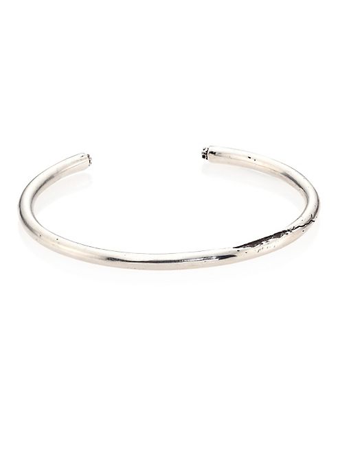 Cast of Vices - Black Diamond & 0.925 Silver Cracked Circle Bracelet