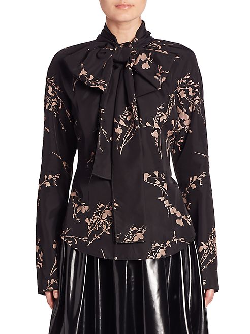 Marc Jacobs - Printed Tie-Neck Blouse