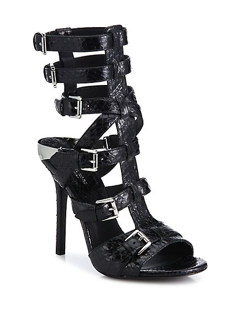 Michael Kors Collection - Ming Snakeskin Gladiator Sandals