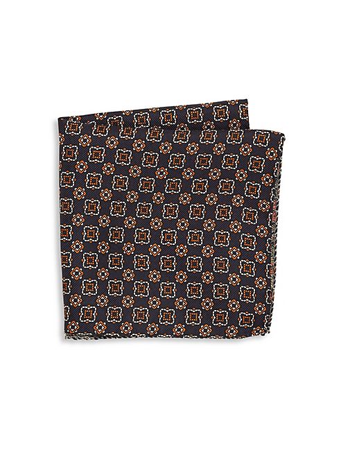 Saks Fifth Avenue Collection - Floral Silk Pocket Square