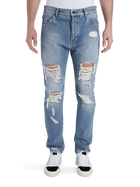 Palm Angels - Ripped Vintage Wash Jeans