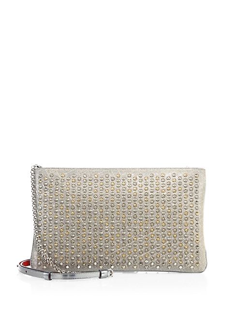 Christian Louboutin - Loubiposh Spiked Metallic Clutch