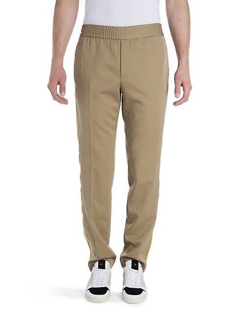 Palm Angels - Virgin Wool Trimmed Trousers