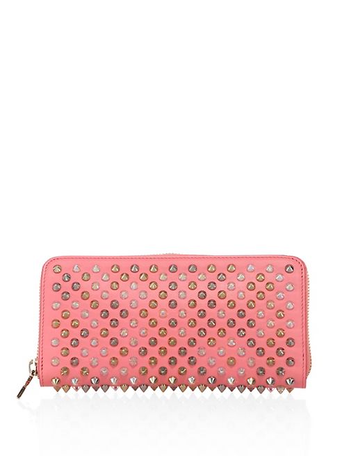 Christian Louboutin - Panettone Spiked Leather Zip-Around Wallet