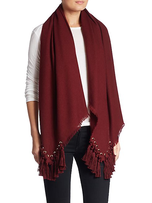 Chloé - Pompon Wool, Silk & Cashmere Scarf