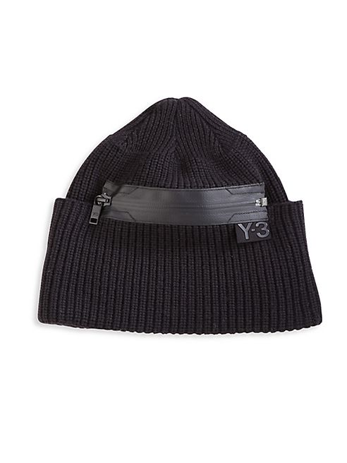 Y-3 - Zippered Wool Beanie