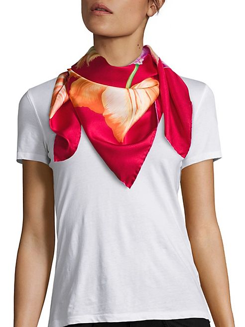 Salvatore Ferragamo - Foulard Silk-Twill Scarf