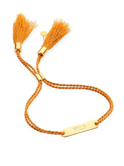 Chloé - Messages Wild-Engraved Cotton Bracelet