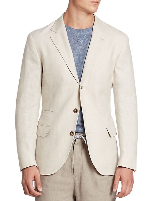 Brunello Cucinelli - Hopsack Deconstructed Wool Blend Sportcoat