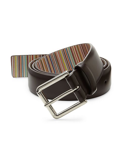 Paul Smith - Leather Signature Stripe Belt