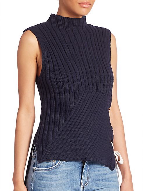 Derek Lam 10 Crosby - Ribbed Sleeveless Top