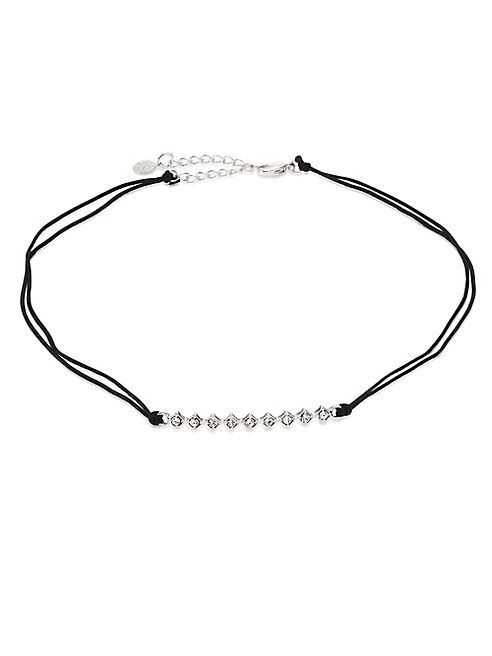 Jules Smith - Tulum Crystal & Braided Silk Choker