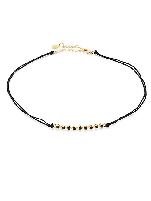 Jules Smith - Tulum Crystal & Braided Silk Choker