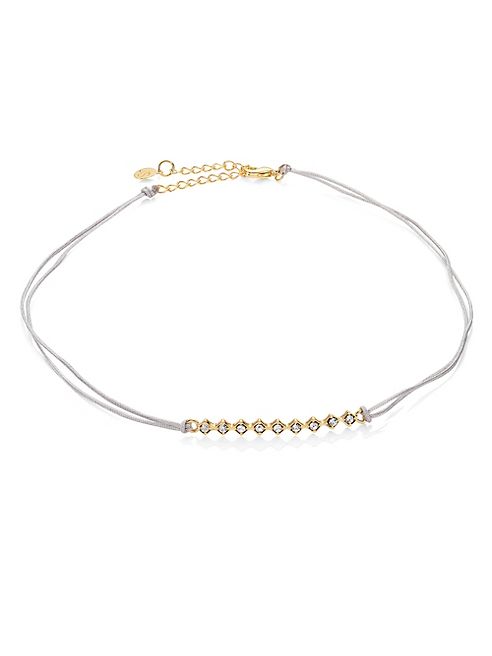 Jules Smith - Tulum Crystal & Braided Silk Choker