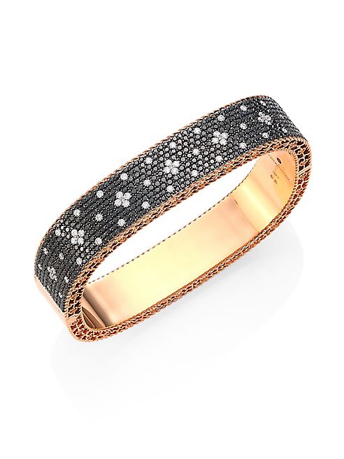 Roberto Coin - Princess Diamond & 18K Rose Gold Bangle