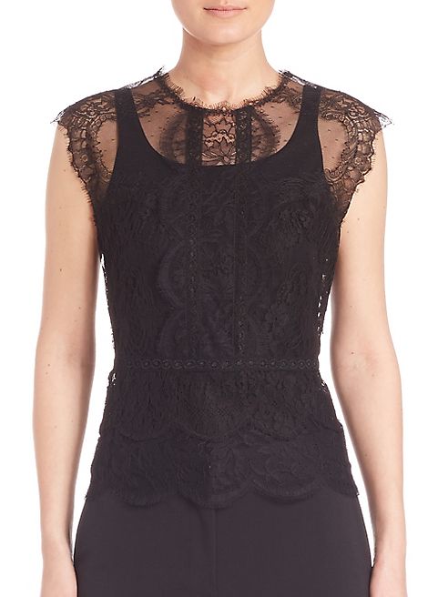 Alberta Ferretti - Sleeveless Lace Top