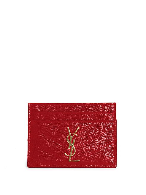 Saint Laurent - Monogram Matelassé Leather Card Case