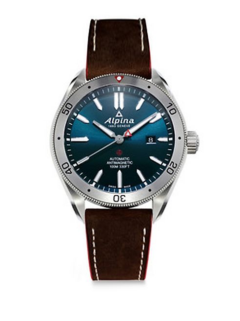 Alpina - Sapphire Automatic Leather Watch