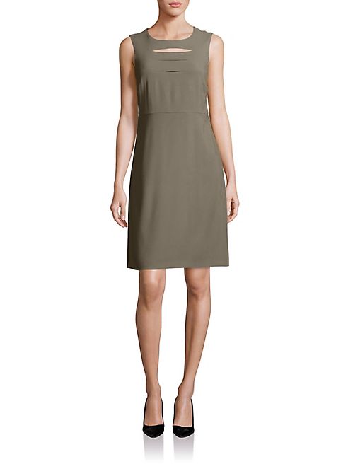 Peserico - Sleeveless Jewelneck Dress